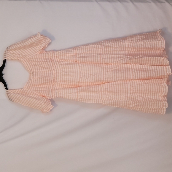 MOON River Striped Poplin Midi Dress - Picture 12 of 16